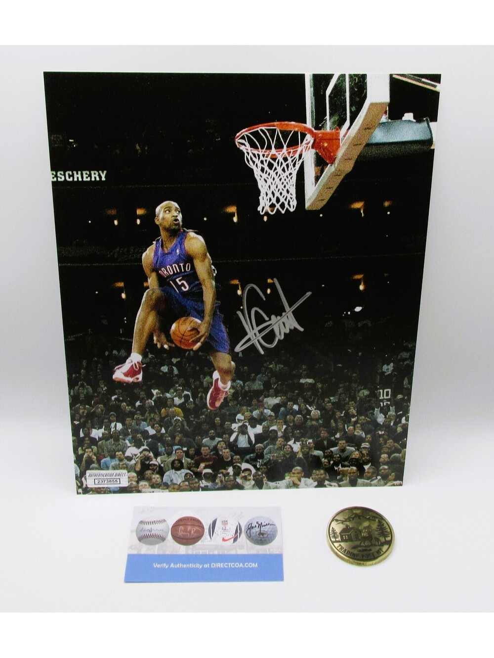 Vince Carter Signed 8x10 Photo With COA (2373855) (Raptors)